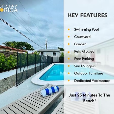 Tropical Villa Pool Courtyard & Garden View فورت لودرديل المظهر الخارجي الصورة