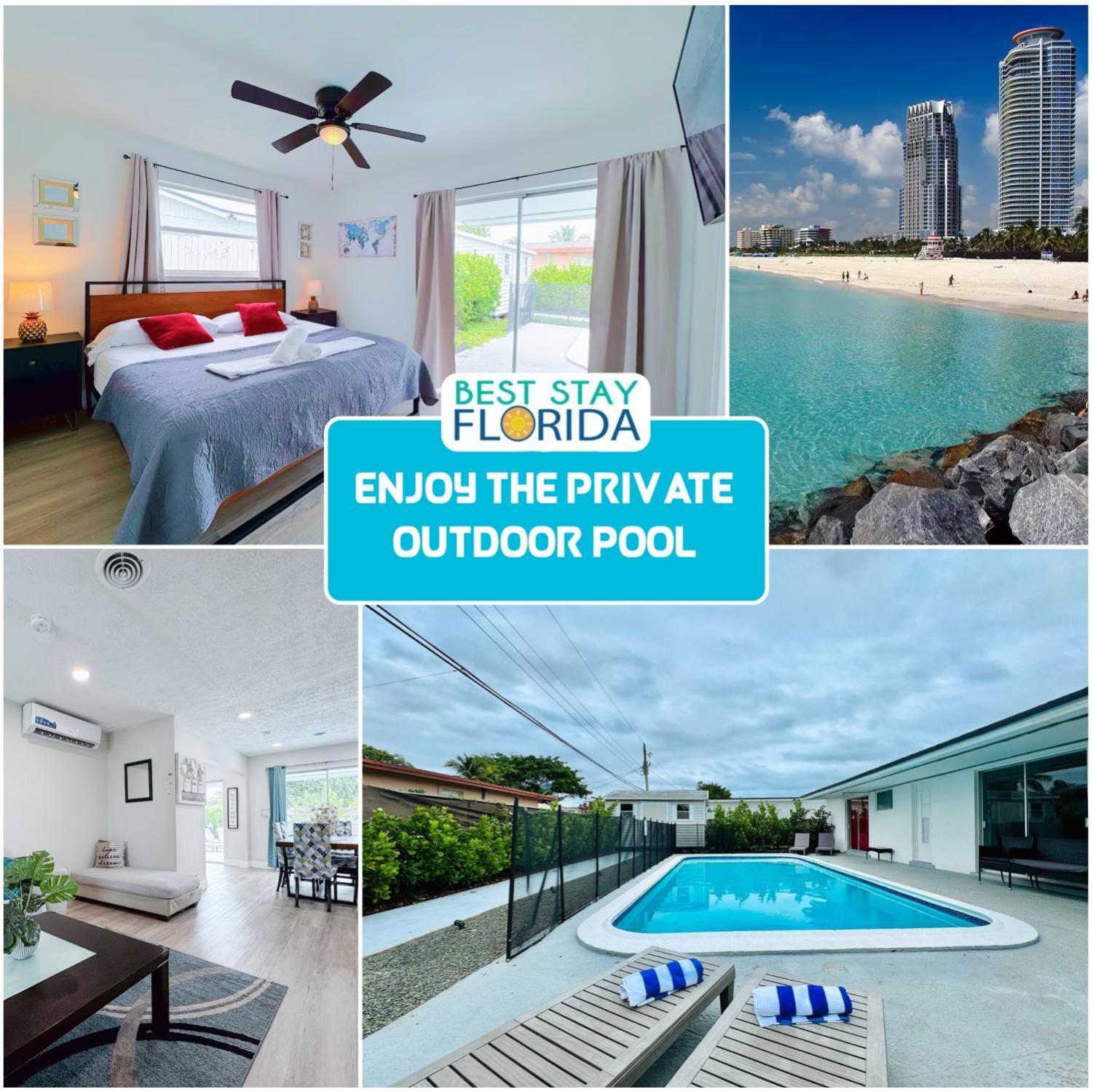 Tropical Villa Pool Courtyard & Garden View فورت لودرديل المظهر الخارجي الصورة